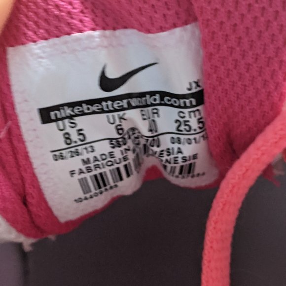 Nike Womens Dart 10 Reslon White Lace Up Running Shoes Size 8.5 - Picture 8 of 8